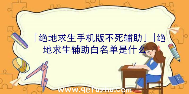 「绝地求生手机版不死辅助」|绝地求生辅助白名单是什么